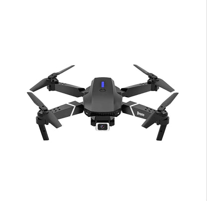 Drone plegable, cámara FPV HD 1080P, cuadricóptero RC con wifi, giro de 360°, vuelo de punto de referencia, para niños, adultos y principiantes, color negro, 2 baterías